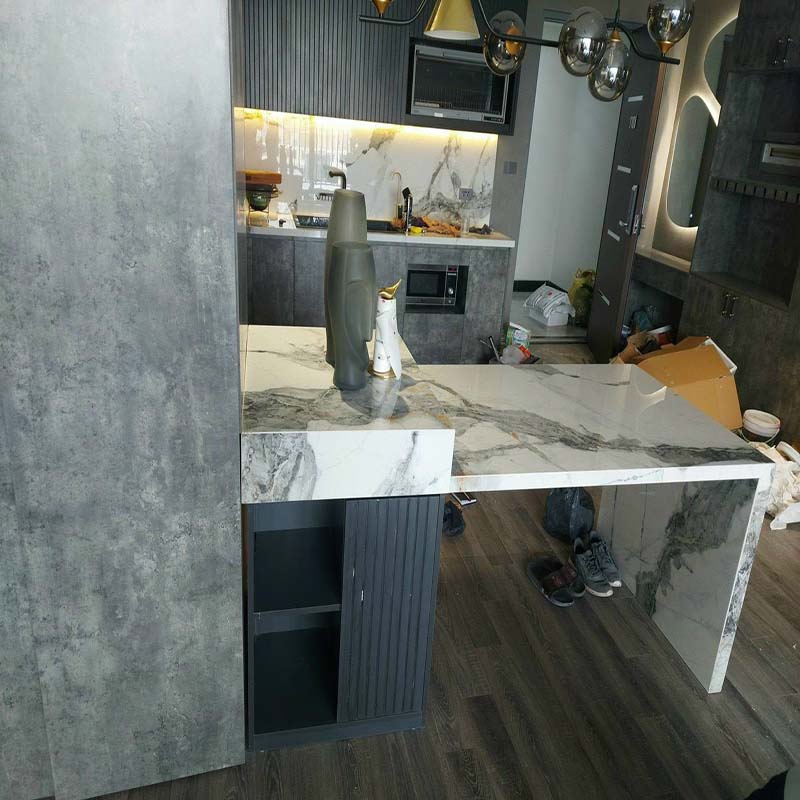 Đá hoa cương bếp rẻ nhất kim thịnh phát thi công bếp