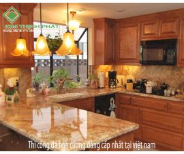 Mẫu đá hoa cương marble đá granite màu vàng đen trắng ốp bếp 044 Mẫu đá hoa cương marble đá granite màu vàng đen trắng ốp bếp 044